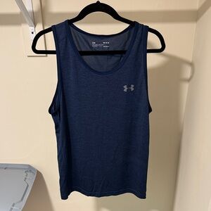 Men's • Under Armour Dark Blue Dri-Fit Tank Top (M)